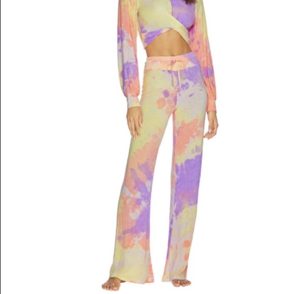 Beach Riot Tie-Dye Riot Lounge Pant + Marley Crop